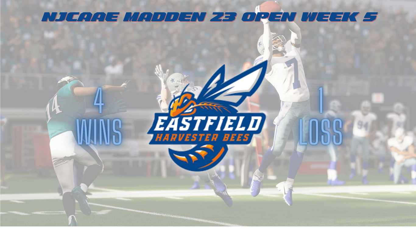 Eastfield is 4-1 after week 5 of the NJCAAE Fall Madden Open